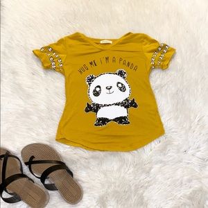 Mustard yellow shirt